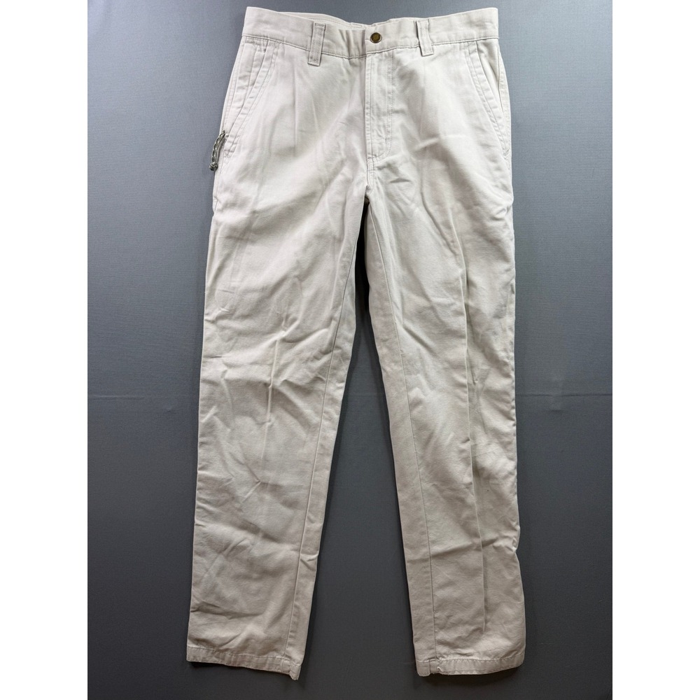 Columbia Canvas Utility Pants Womens Tan Khaki Straight Leg 29x32